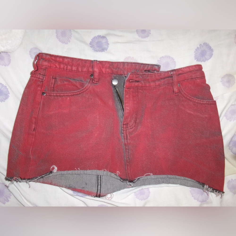 Fashion Nova Red skirt